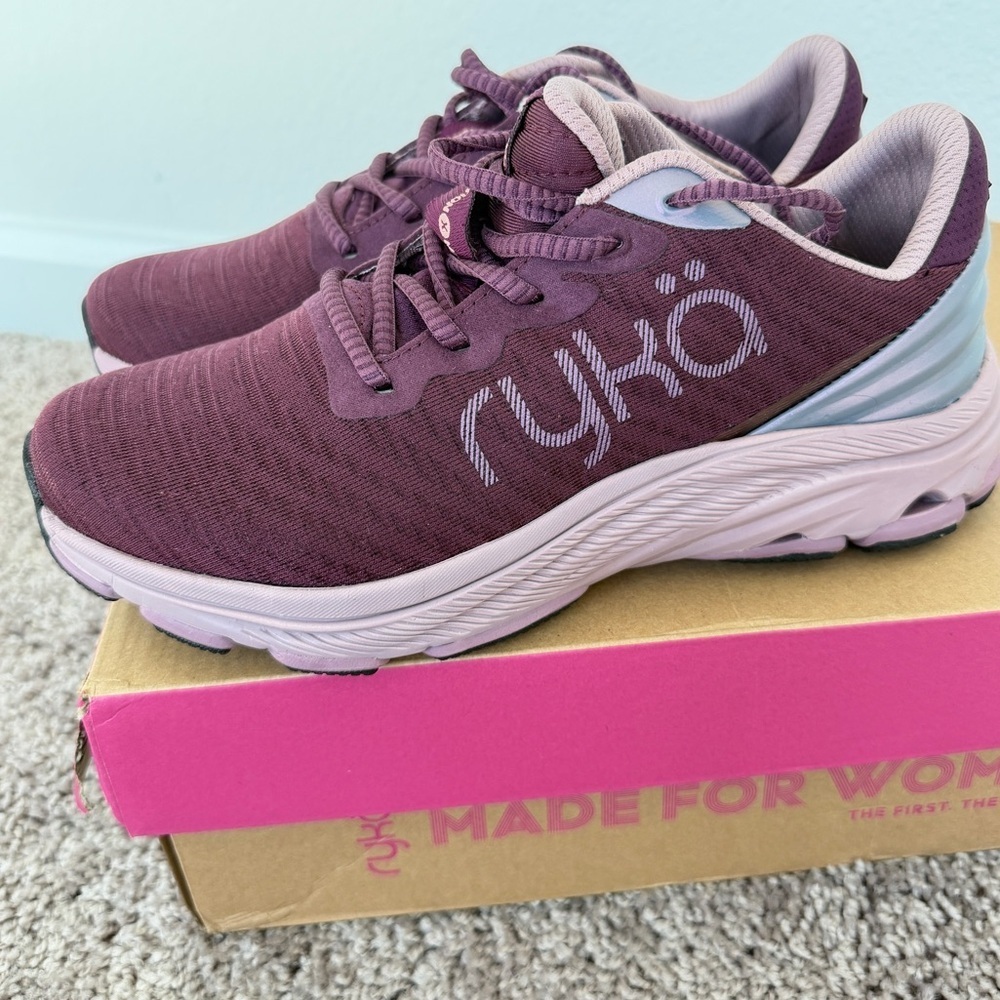 Ryka Sneakers Arch Support Lightweight Women's Plum Sz 6.5W Comfort Athletic
